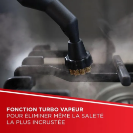 Polti Vaporetto Pro 95 Turbo Flexi Nettoyeur Vapeur Multi-surfaces - 1100 W, 1.3 L, Noir/Vert, Hygiène sans Produits Chimiques, Remplissage Continu