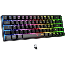 The G-Lab KEYZ HYDROGEN - Clavier gamer sans fil 60% AZERTY à membrane, rétroéclairage RGB, compact et performant, pour PC et console, couleur noir Precio: 59.508. SKU: B1FN22GEEJ