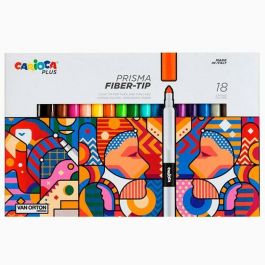 Ensemble de Marqueurs Carioca Prisma Multicouleur 18 Pièces (6 Unités)