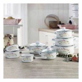 Casserole avec Couvercle en Verre Quid Memory Acier émaillé 20 cm