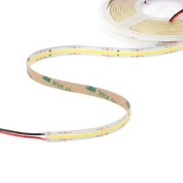 Bande LED Flexible COB 10W/m, 24V DC, 480 LEDs/m, 1200Lm/m, IP20, Blanc Neutre, 5m