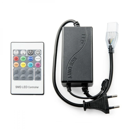 Contrôleur Bande LED RGB 220VAC avec Télécommande IR 50m, Technologie PWM HO-CON220RGBMD