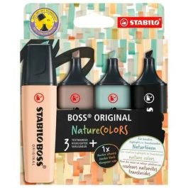 Ensemble de Marqueurs Fluorescents Stabilo BOSS ORIGINAL NATURECOLORS Multicouleur 4 Pièces (5 Unités)