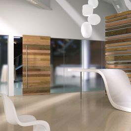 TERNO MAGIC2 Kit pour porte coulissante - Longueur 1800mm - Charge Max 80Kg - Système invisible en bois