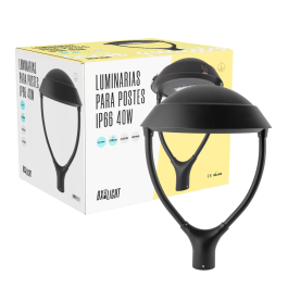 BX3 LIGHT - Luminaria Ambientale LED pour Poste, 40W, 6000K, IP66, Blanc Froid, Réf. BX3-SL58A-40W-CW