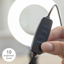 Anneau Lumineux Selfie avec Clip de Support Lumahoop InnovaGoods