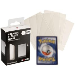 Konix Fundas Premium pour cartes - 100 pochettes - Compatible Magic The Gathering et Pokémon - Transparente