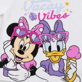T shirt à manches courtes Enfant Minnie Mouse Blanc 40