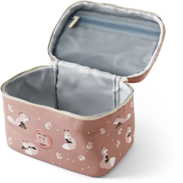 Monbento Sac repas isotherme enfant Frosty 5L motif Fox - Lunch box, transport et personnalisation prénom, poche intérieure zippée