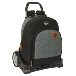 Cartable à roulettes BlackFit8 Old school Noir Gris 32 x 42 x 15 cm Precio: 29.5899996. SKU: B14S2M656X