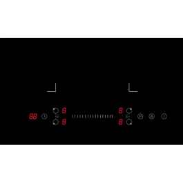 Table de cuisson induction Continental Edison CETI724Z2FLEX Noir, 4 foyers dont 2 zones flex, 7200 W, 70 cm