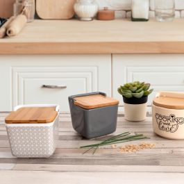 Salero Cerámico Tu Y Yo Quid 12x12 cm (6 Unidades)