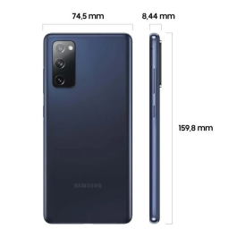 Samsung Galaxy S20 FE 5G Smartphone - 128 Go - 6 Go RAM - Ecran 6,5" Infinity - Snapdragon 865 - Triple capteur - Batterie 4500 mAh - Android 10 - Bleu
