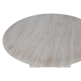 Table de Salle à Manger Home ESPRIT Blanc bois mindi 150 x 150 x 75 cm