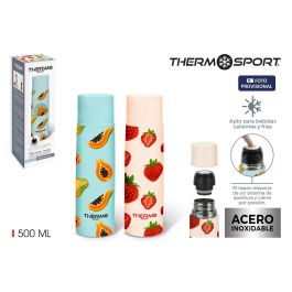 Thermos de Voyage ThermoSport 500 ml Multicouleur 12 Unités