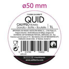 Botella Mesa Vidrio con Tapón Calypso Quid 1 L