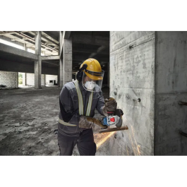 Bosch GWX 18V-11 S Solo L X-LOCK - Meuleuse angulaire sans fil 18V Brushless 125 mm, équivalent 1100W pour professionnel avec 6 vitesses, anti-vibration, fonctions sécurité