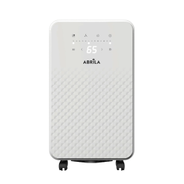 Doris Déshumidificateur 10L/jour, Réservoir 2L, 3 Modes (Normal, Séchage, Veille), Minuteur 24h, Mémoire, Auto-arrêt, 49x28x20cm, 270W