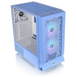 Thermaltake Ceres 330 TG - Boîtier PC Midi-Tower Bleu avec vitre latérale, ARGB, support ATX/EATX/micro ATX/Mini-ITX, USB 3.2 Gen 1 & Gen 2 Type-C, 2 ventilateurs