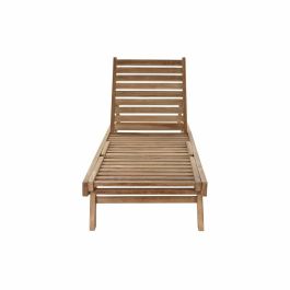 Chaise longue DKD Home Decor Marron Avec des roues Teck (200 x 65 x 36 cm)