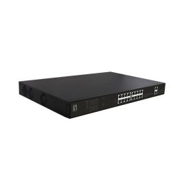 Level One GEP-2021 Switch 16x PoE+ 2x SFP 19" 270W Non-géré Gigabit Ethernet