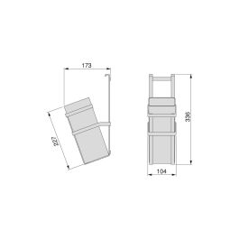 Emuca Porte-couteaux Titane, acier et plastique, gris anthracite