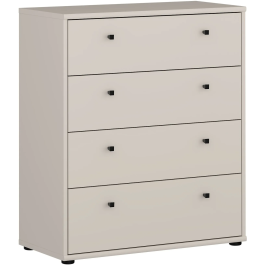 TEMPRA Commode 4 tiroirs - Couleur Sable - Design sobre - L 73,7 x P 34,8 x H 85,5 cm - Organisation chambre salon Precio: 164.232. SKU: B13RT6CJXE