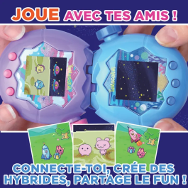 Bandai Tamagotchi Paradise Modèle Ciel 43423 - Jouet Électronique d'Animal Virtuel avec 3 Champs Différents - Version Française