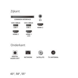 Philips 43PUS7800 Smart TV QLED 43 pouces 4K UHD HDR10+ 3xHDMI AAAUF37952