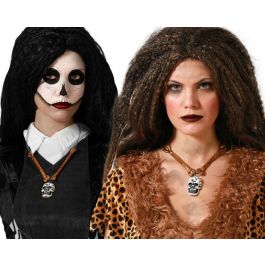 Collar à pendentif crâne et os, style primitif, pour costumes halloween, carnaval ou tribal Precio: 10.8999996. SKU: B1HLALGCF4