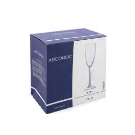 Coupe de champagne Arcoroc Vina Transparent verre 190 ml (6 Unités)