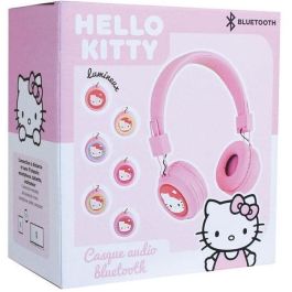 Jemini HELLO KITTY JEM1711542272249 Casque Bluetooth ajustable avec microphone, USB, câble audio