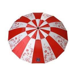 Parasol de plage Rouge Ø 220 cm SPF50+ Marin