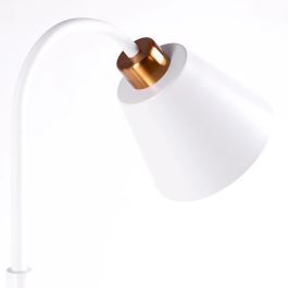 Lampe sur pied "Wayne" SKD-F020-W, style nordique, design personnalisable avec ampoule E27