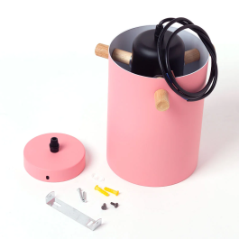 Lampe Suspendue Dahlia Métal et Bois Hauteur Réglable SKD-P1011-S