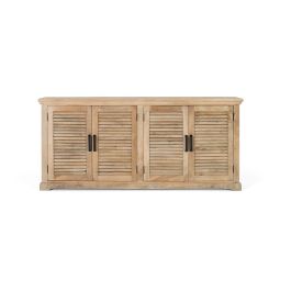 GINER Y COLOMER Buffet 4 Portes en Bois de Mango Massif - Dimensions 200x90x40 cm - Espace de Stockage - Style Rustique Naturel Precio: 1475.988. SKU: B1FVR7HSPK