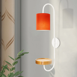 Sanming Aplique OPV-892OPV1208 Blanc/Madera/Rojo