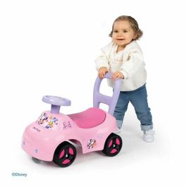 Smoby Porte-bébé 2 en 1 Minnie avec Boîte sous le Siège et Klaxon SMO3032160109689 dès 10 Mois Fabriqué en France