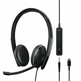 EPOS Adapt 165T USB-C Casque Binaural Noir avec Fil pour Bureau et Centre d'Appels Certifié Microsoft Teams
