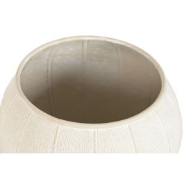 Cache-pot Home ESPRIT Beige Métal Scandi 50 x 50 x 49,5 cm (2 Pièces)