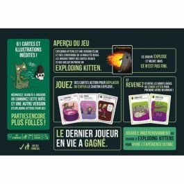 Asmodee Gatitos explosivos: gatitos zombies - Jeu de cartes en français