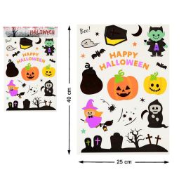 Stickers Halloween pack décoration fête, thème citrouilles et sorcières, fantômes, 40 x 25 cm, pour murs, fenêtres et activités scolaires Precio: 10.5. SKU: B1GXAECBZP