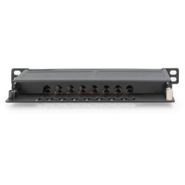 DIGITUS Cat.6A Slim Patch Panel, gesch.,8-Port, 0,5 HE, 10