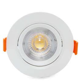 Downlight LED Circular 7W 630Lm 6000K Blanc Aluminium Polycarbonate [LM-4203-CW]