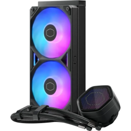Cooler Master MasterLiquid 240 Atmos II Pixel LED - Watercooling AIO 240mm - Ventilateurs 120mm ARGB - Écran personnalisable - Compatible Intel LGA 1851/1700 et AMD AM5/AM4