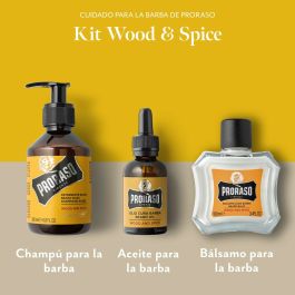 Ensemble pour le Soin de la Barbe Proraso Wood & Spice 3 Pièces