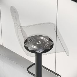 Emuca Base pivotante 4, 100kg, Acier, zingué