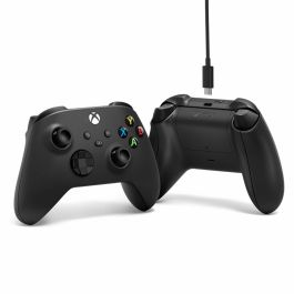 Microsoft Manette sans fil Xbox Noir Réf: 196388518265 + Câble USB-C