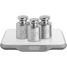 Sencor SKS 7300 - Balance de Cuisine Numérique, Capacité 30 kg Précision 2 g, Surface Acier Inox, Écran LED Tactile, Fonction Tare, Arrêt Auto