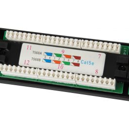 Equip Patchpanel 24x RJ45 Cat5e 19" UTP 1HE schwarz